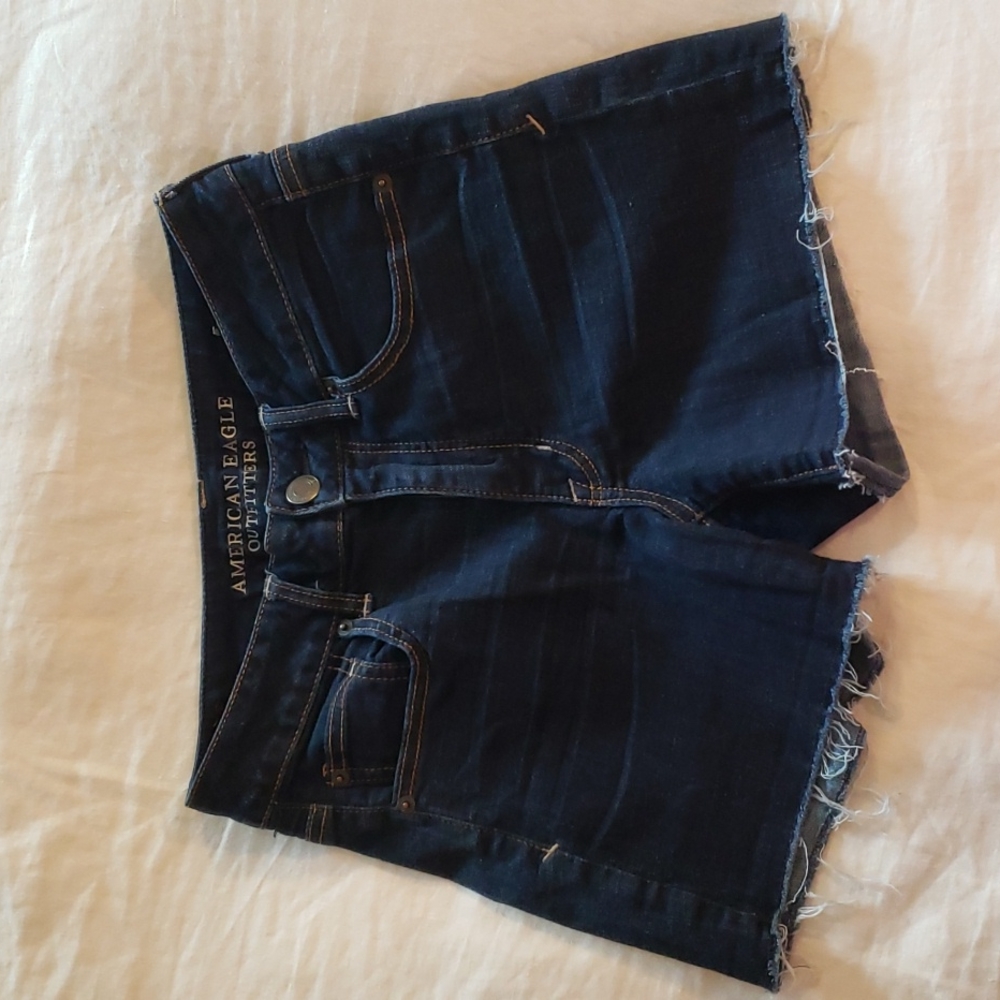 AEO Jean Shorts Cutoffs Cotton Denim American Eagle Outfitters sz 8